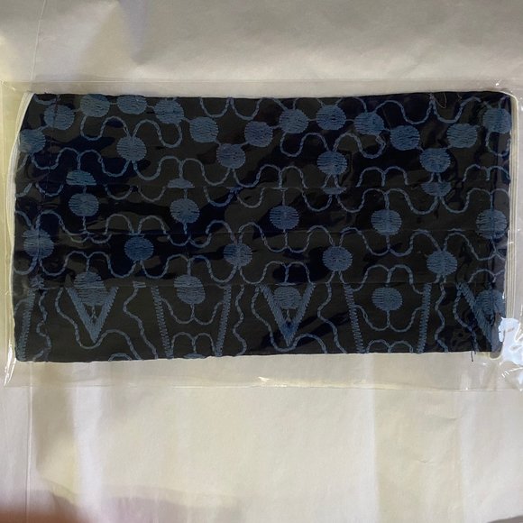 Johnny Was Accessories - NEW Johnny Was Blue Embroidered Mask w/Cotton